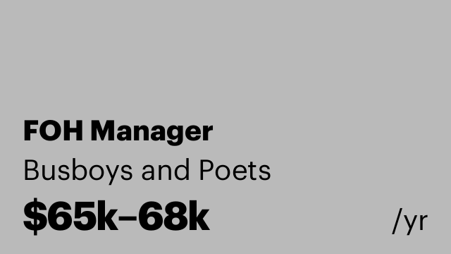 FOH Manager