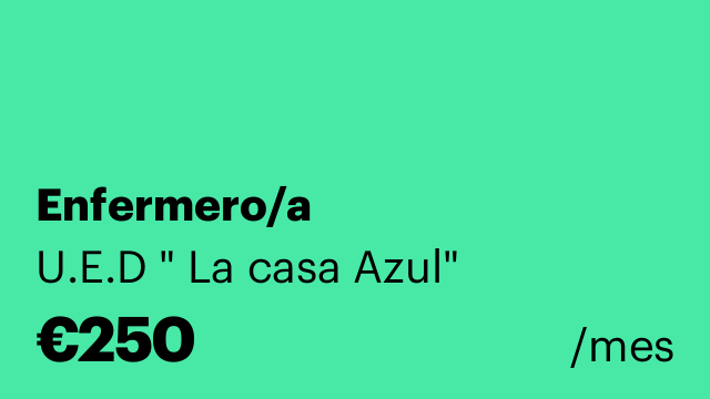 Enfermero/a