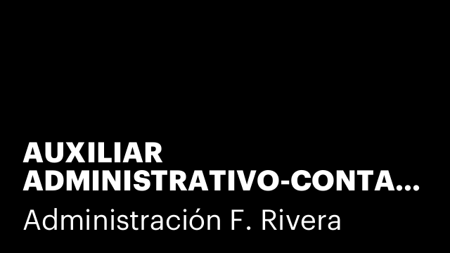 AUXILIAR ADMINISTRATIVO-CONTABLE