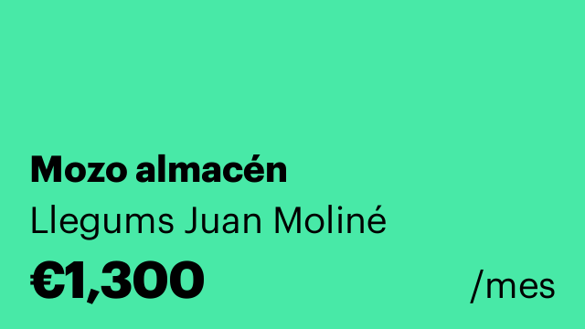 Mozo almacén
