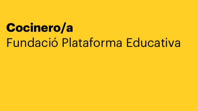 Cocinero/a