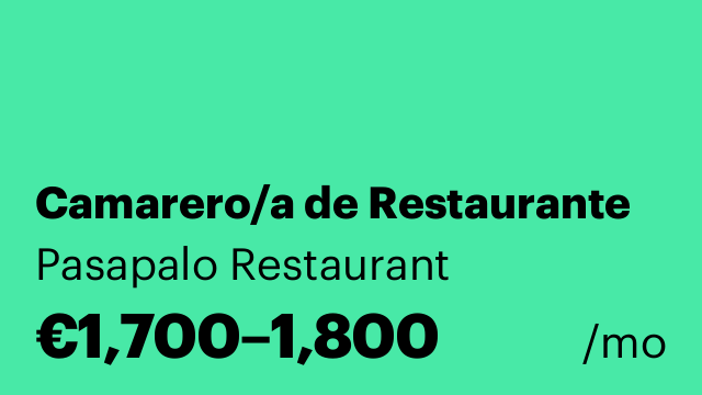 Camarero/a de Restaurante