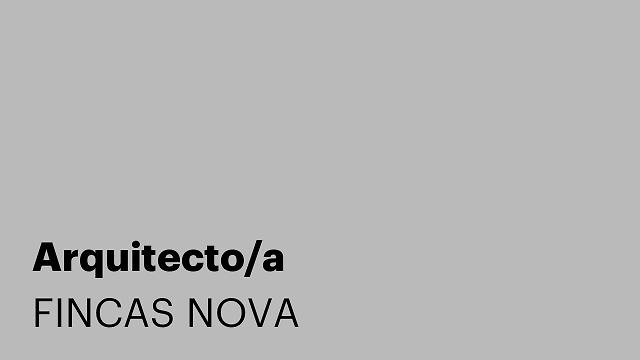 Arquitecto/a