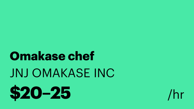 Omakase chef