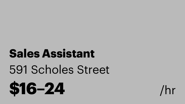 Sales Assistant
