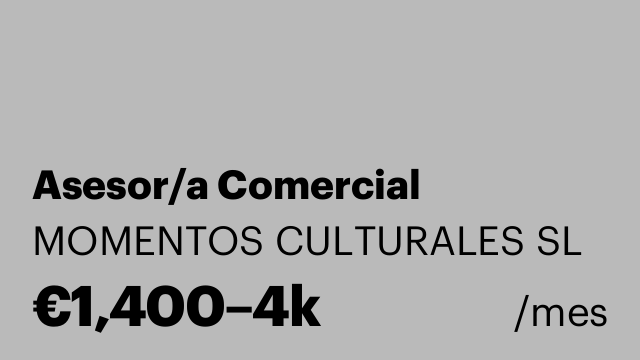 Asesor/a Comercial