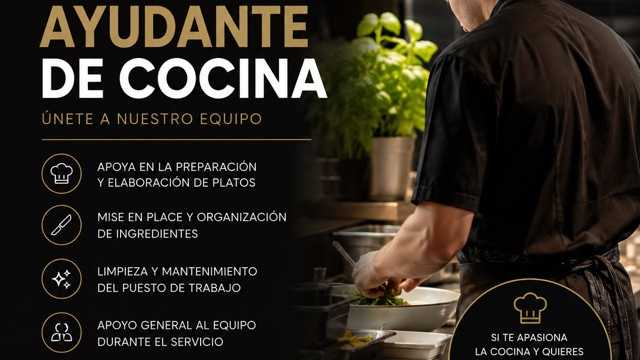 Ayudante/a de Cocina