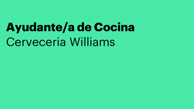 Ayudante/a de Cocina