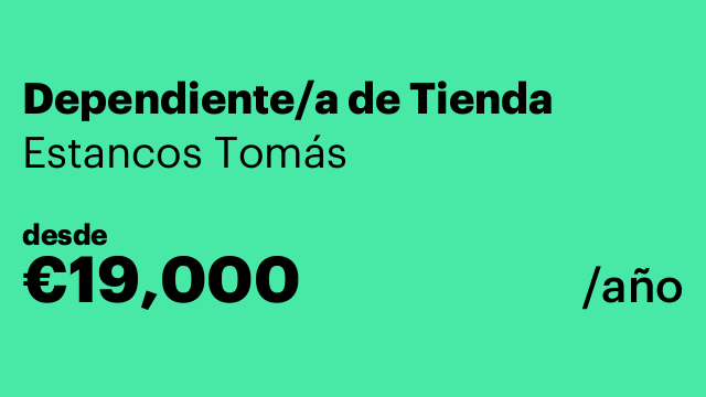 Dependiente/a de Tienda