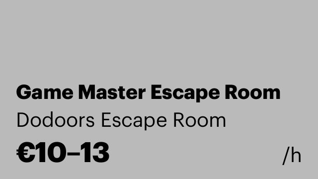 Game Master Escape Room