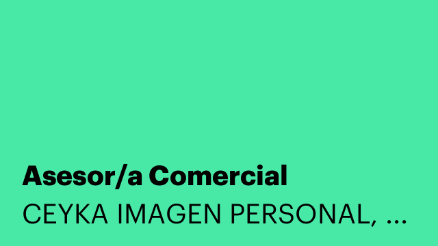 Asesor/a Comercial