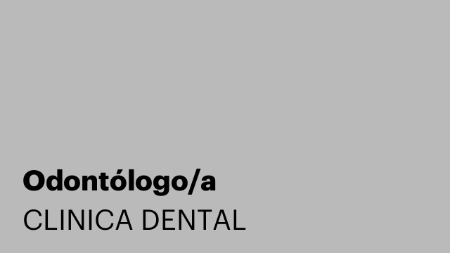 Odontólogo/a