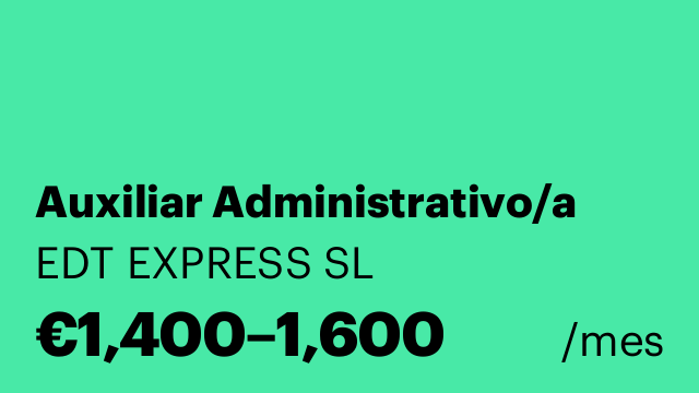 Auxiliar Administrativo/a