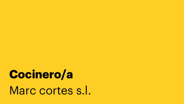 Cocinero/a
