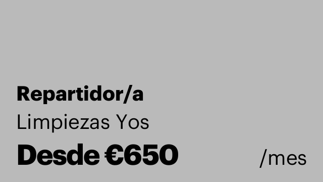 Repartidor/a