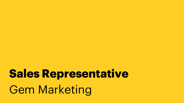 Sales Representative