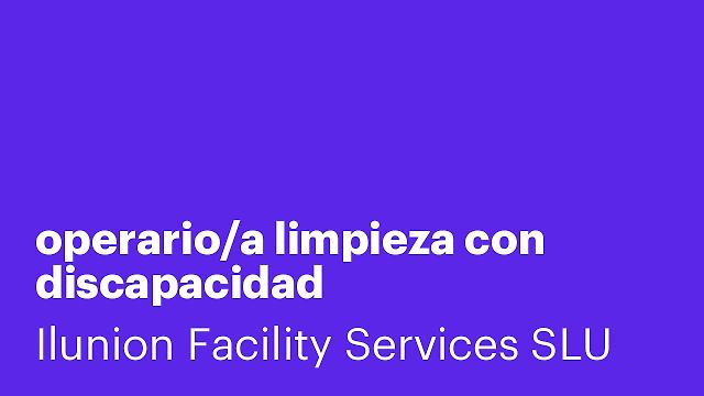 operario/a limpieza con discapacidad