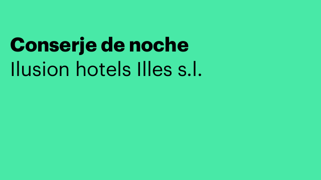 Conserje de noche
