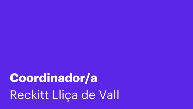 Coordinador/a