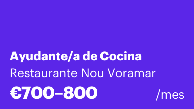 Ayudante/a de Cocina