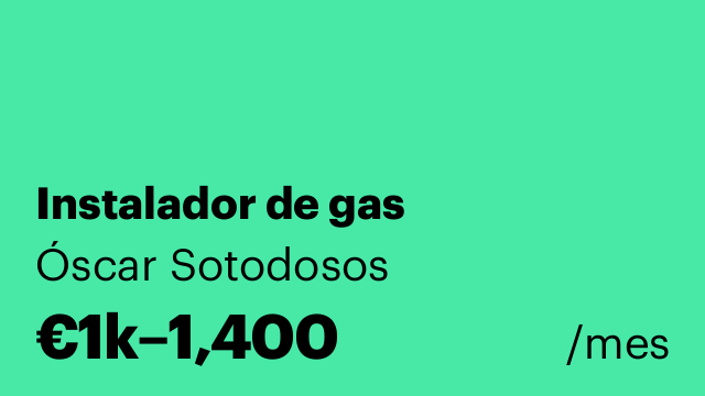 Instalador de gas