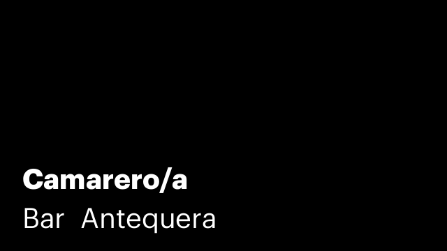 Camarero/a