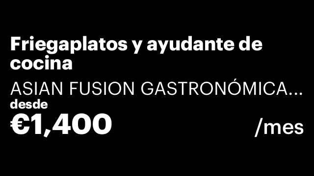 Friegaplatos y ayudante de cocina
