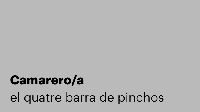 Camarero/a