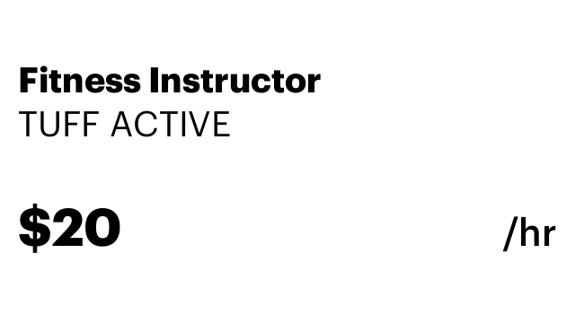 Fitness Instructor