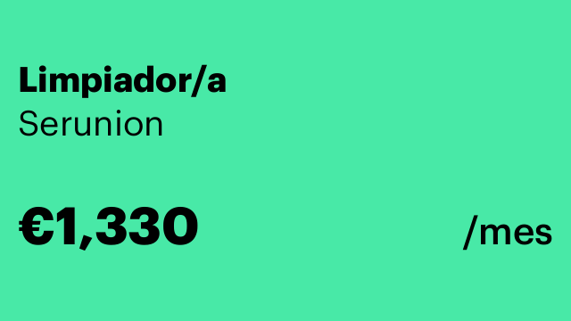 Limpiador/a
