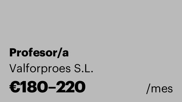 Profesor/a