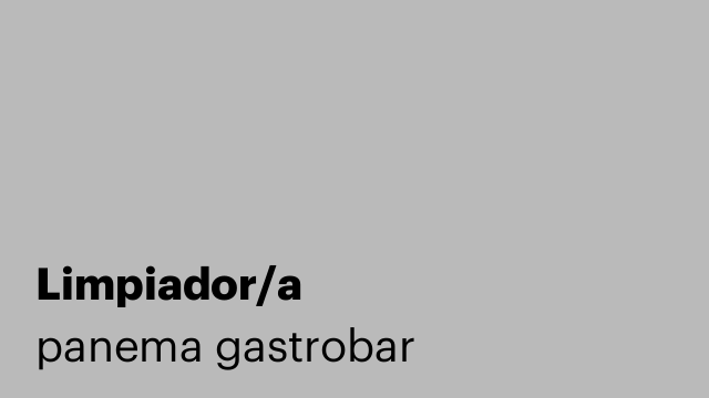 Limpiador/a
