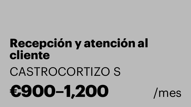 Recepción y atención al cliente