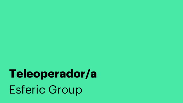 Teleoperador/a