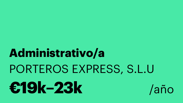 Administrativo/a