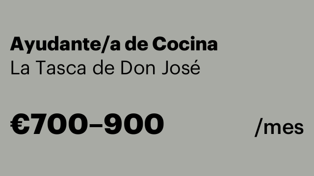 Ayudante/a de Cocina