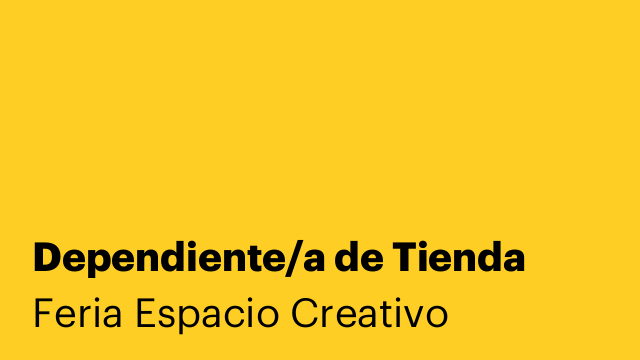 Dependiente/a de Tienda