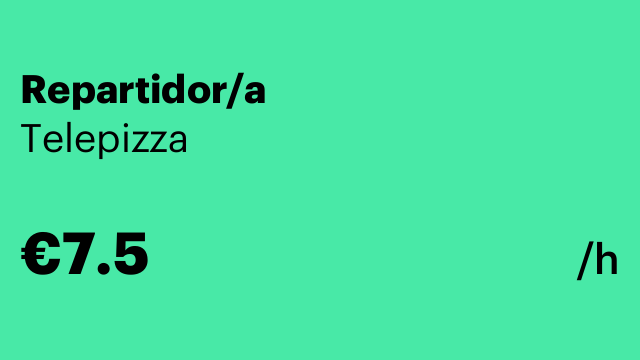 Repartidor/a