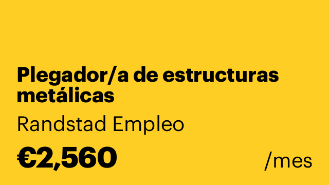 Plegador/a de estructuras metálicas