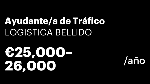 Ayudante/a de Tráfico