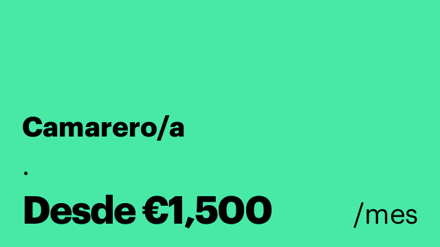 Camarero/a