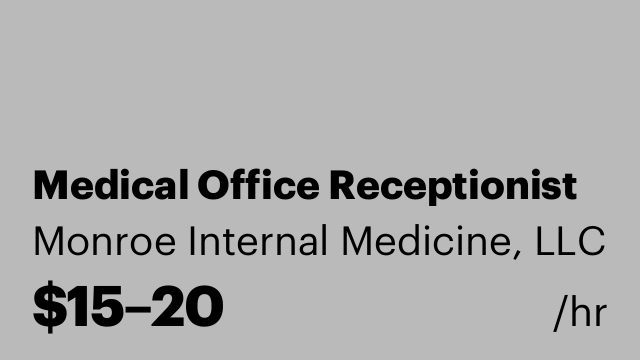 Medical Office Receptionist