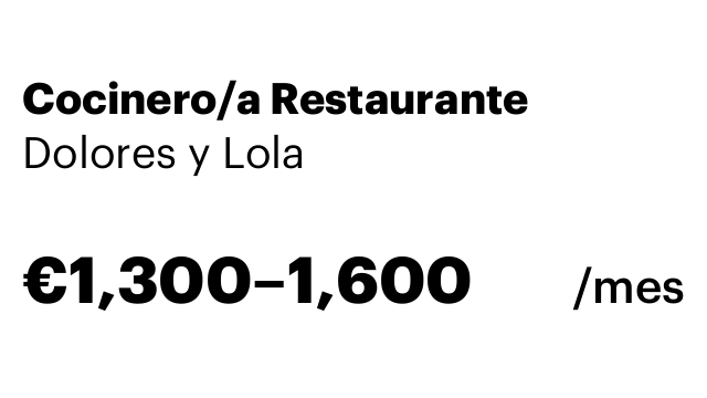 Cocinero/a Restaurante