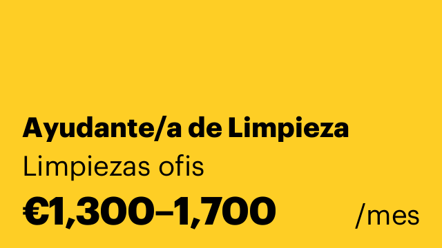 Ayudante/a de Limpieza