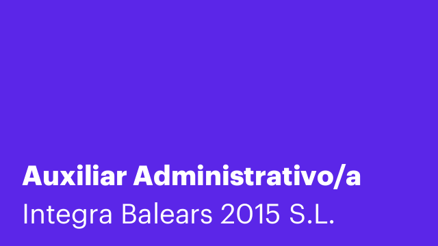 Auxiliar Administrativo/a