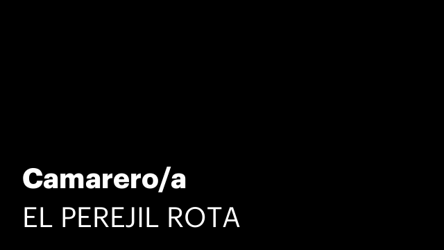 Camarero/a