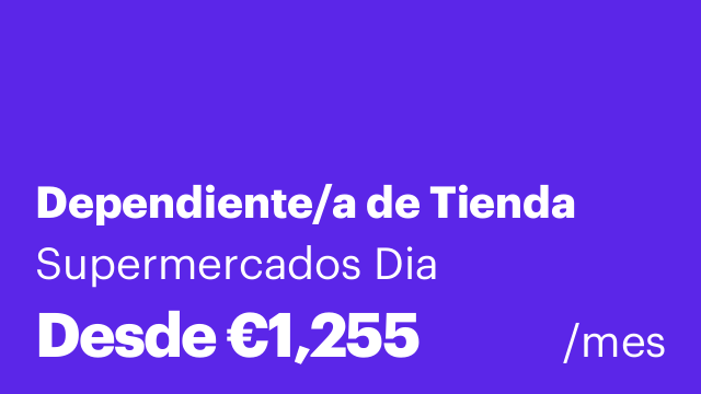 Dependiente/a de Tienda