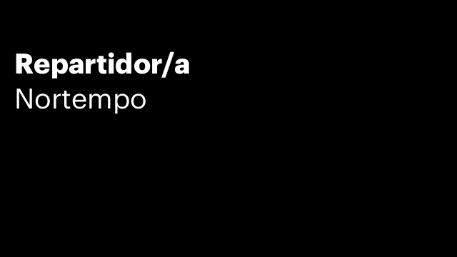 Repartidor/a