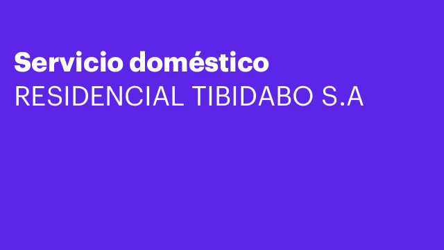 Servicio doméstico