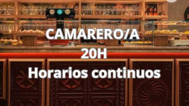 Camarero/a 20H - Horarios continuos
